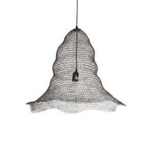 GLOBOSTAR® KENTUCKY 01893 Vintage Κρεμαστό Φωτιστικό Οροφής με Ντουί 1 x E27 AC 220-240V IP20 - Καφέ - Μ60 x Π60 x Υ52cm