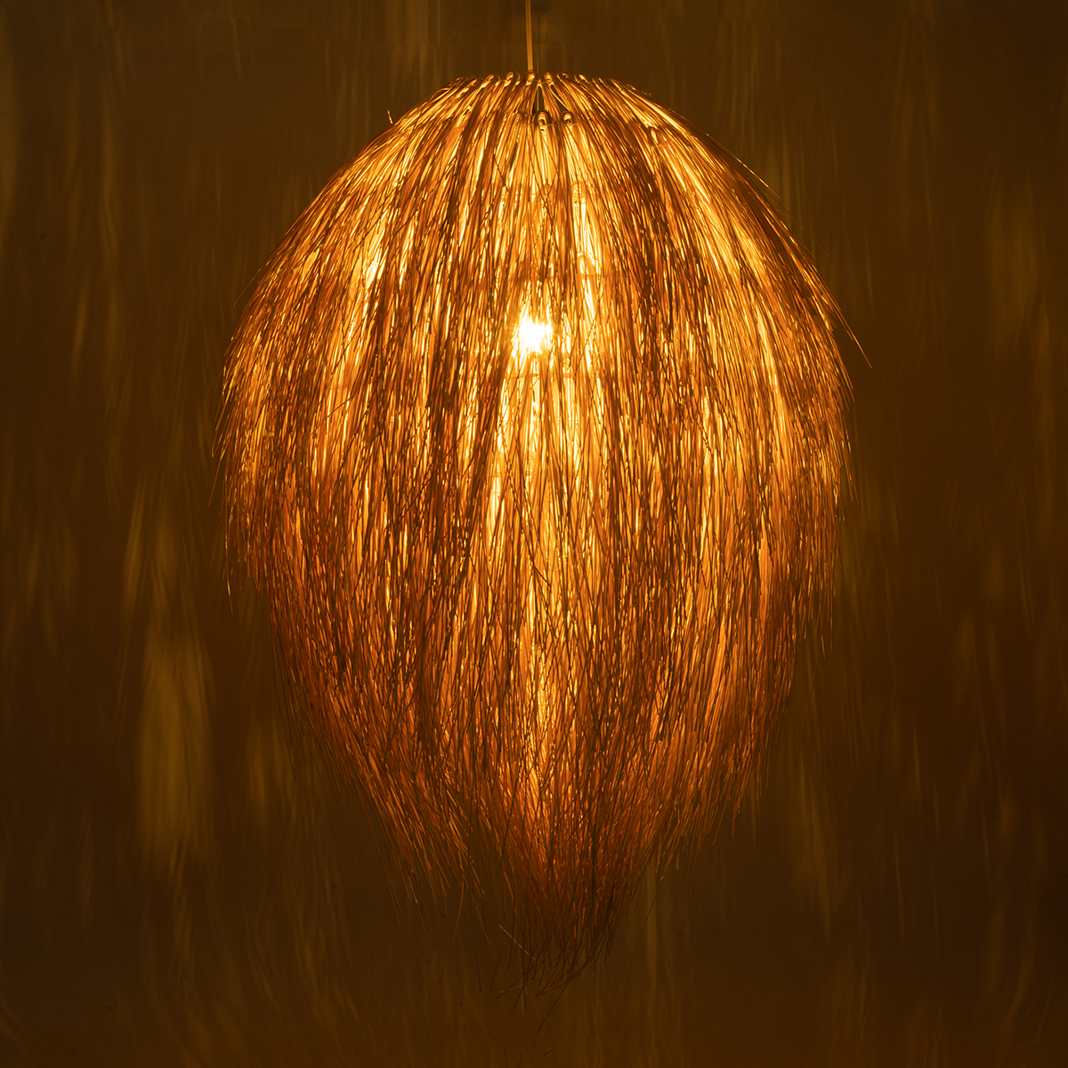 GLOBOSTAR® ARCHIPELAGO 01913 Boho Κρεμαστό Φωτιστικό Οροφής με Ντουί 1 x E27 AC 220-240V IP20 - Μπεζ - Μ80 x Π80 x Υ100cm - Image 3