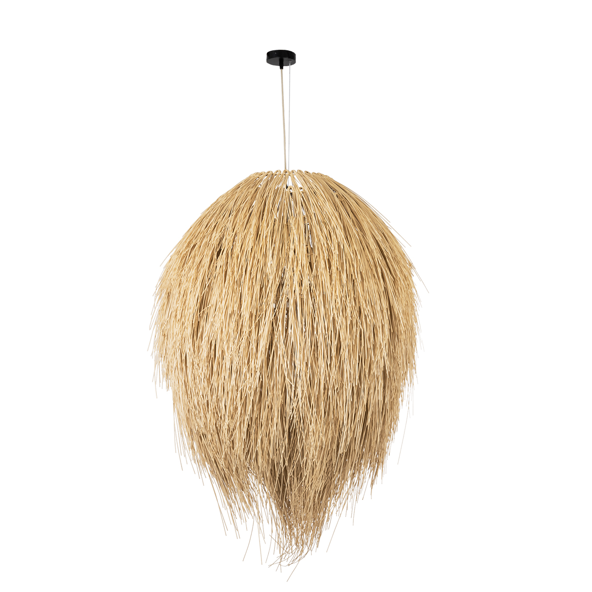 GLOBOSTAR® ARCHIPELAGO 01913 Boho Κρεμαστό Φωτιστικό Οροφής με Ντουί 1 x E27 AC 220-240V IP20 - Μπεζ - Μ80 x Π80 x Υ100cm - Image 4