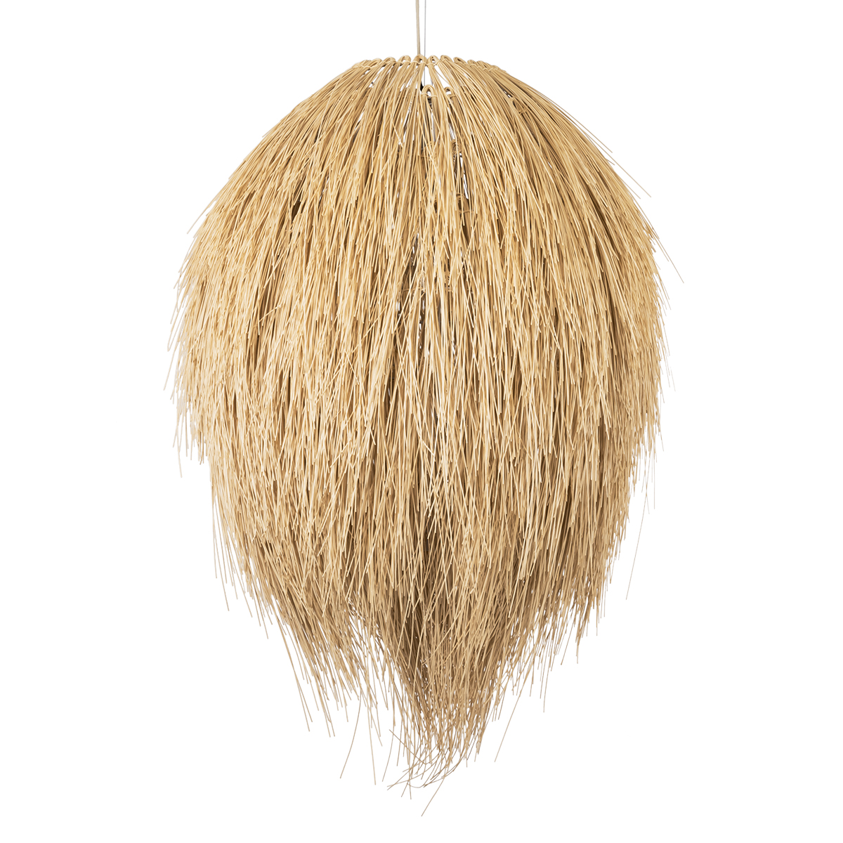 GLOBOSTAR® ARCHIPELAGO 01913 Boho Κρεμαστό Φωτιστικό Οροφής με Ντουί 1 x E27 AC 220-240V IP20 - Μπεζ - Μ80 x Π80 x Υ100cm - Image 5