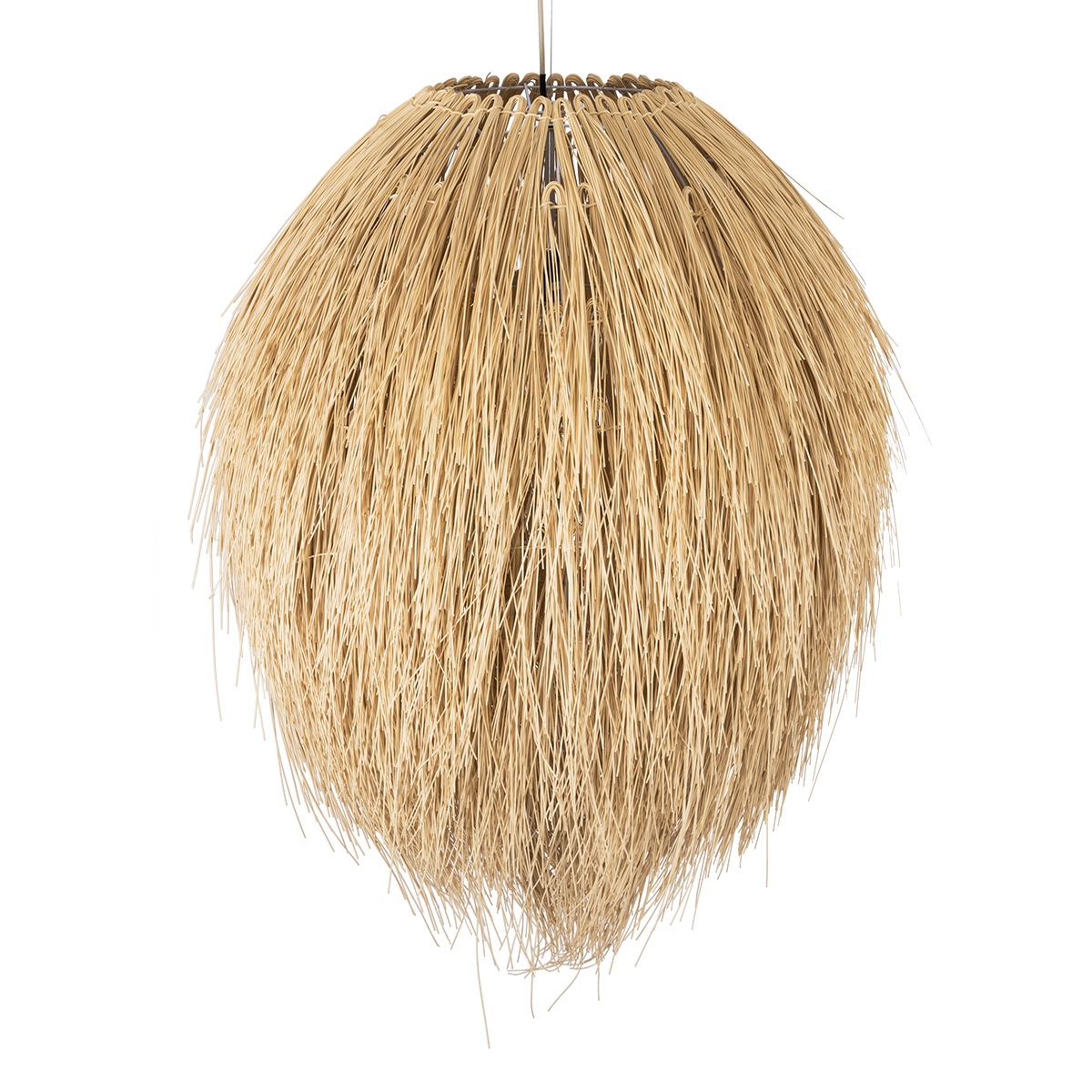 GLOBOSTAR® ARCHIPELAGO 01913 Boho Κρεμαστό Φωτιστικό Οροφής με Ντουί 1 x E27 AC 220-240V IP20 - Μπεζ - Μ80 x Π80 x Υ100cm - Image 7