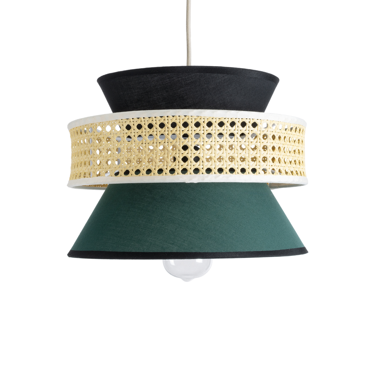 GLOBOSTAR® SAIGE 01915 Boho Κρεμαστό Φωτιστικό Οροφής με Ντουί 1 x E27 AC 220-240V IP20 - Πολύχρωμο - Μ30 x Π30 x Υ22cm - Image 5