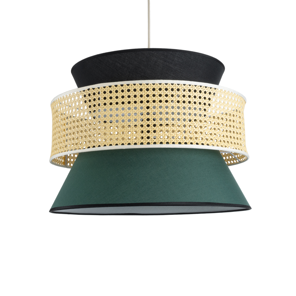 GLOBOSTAR® SAIGE 01916 Boho Κρεμαστό Φωτιστικό Οροφής με Ντουί 1 x E27 AC 220-240V IP20 - Πολύχρωμο - Μ50 x Π50 x Υ36cm - Image 2
