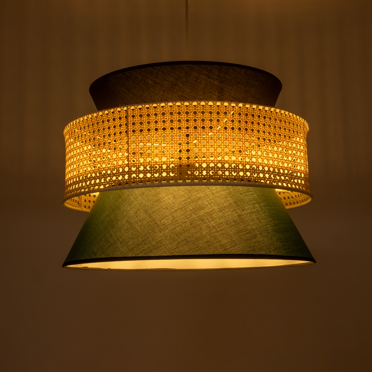 GLOBOSTAR® SAIGE 01916 Boho Κρεμαστό Φωτιστικό Οροφής με Ντουί 1 x E27 AC 220-240V IP20 - Πολύχρωμο - Μ50 x Π50 x Υ36cm - Image 3