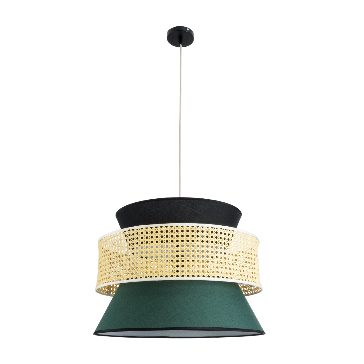 GLOBOSTAR® SAIGE 01916 Boho Κρεμαστό Φωτιστικό Οροφής με Ντουί 1 x E27 AC 220-240V IP20 - Πολύχρωμο - Μ50 x Π50 x Υ36cm - Image 4