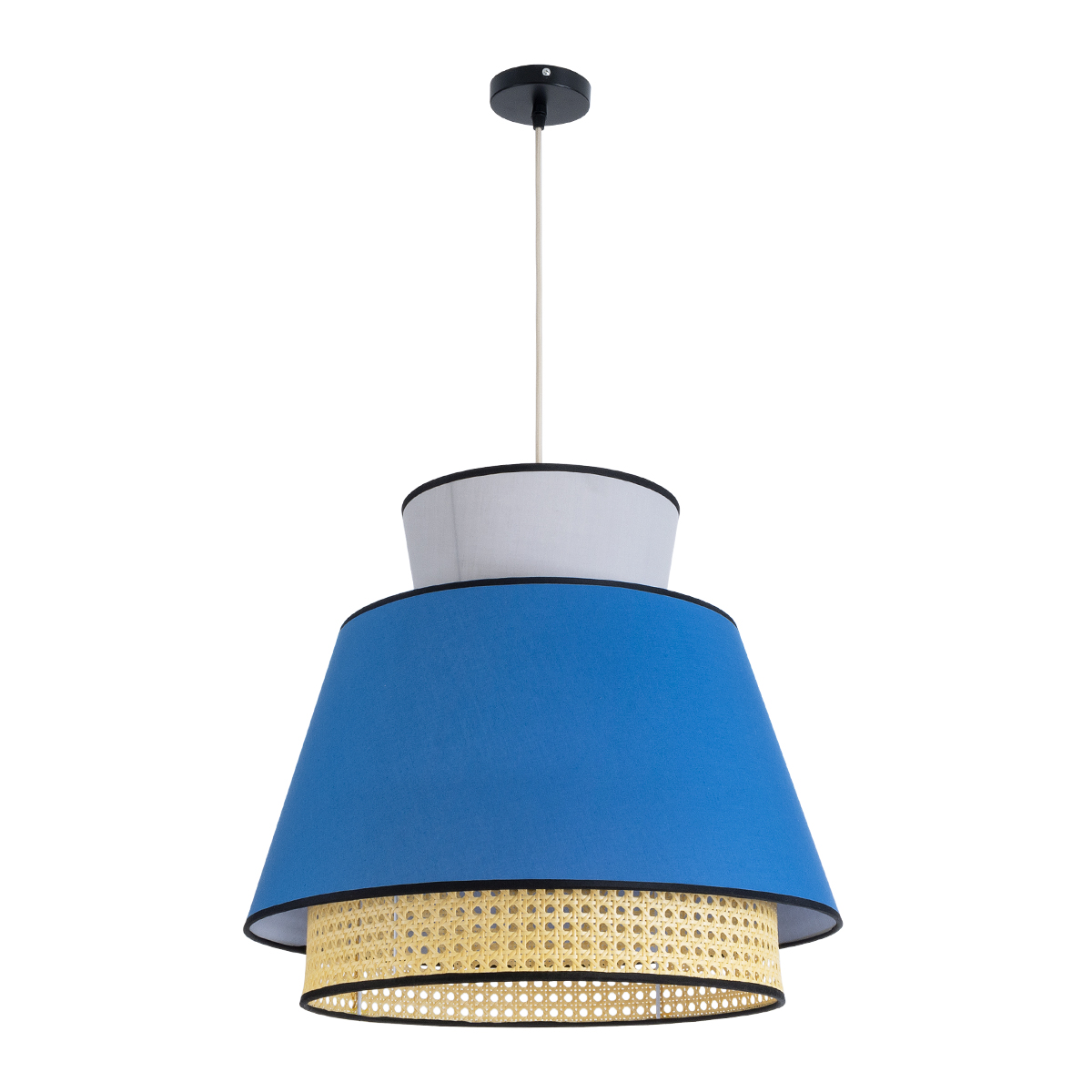 GLOBOSTAR® SAIGE 01918 Boho Κρεμαστό Φωτιστικό Οροφής με Ντουί 1 x E27 AC 220-240V IP20 - Πολύχρωμο - Μ50 x Π50 x Υ45cm - Image 4
