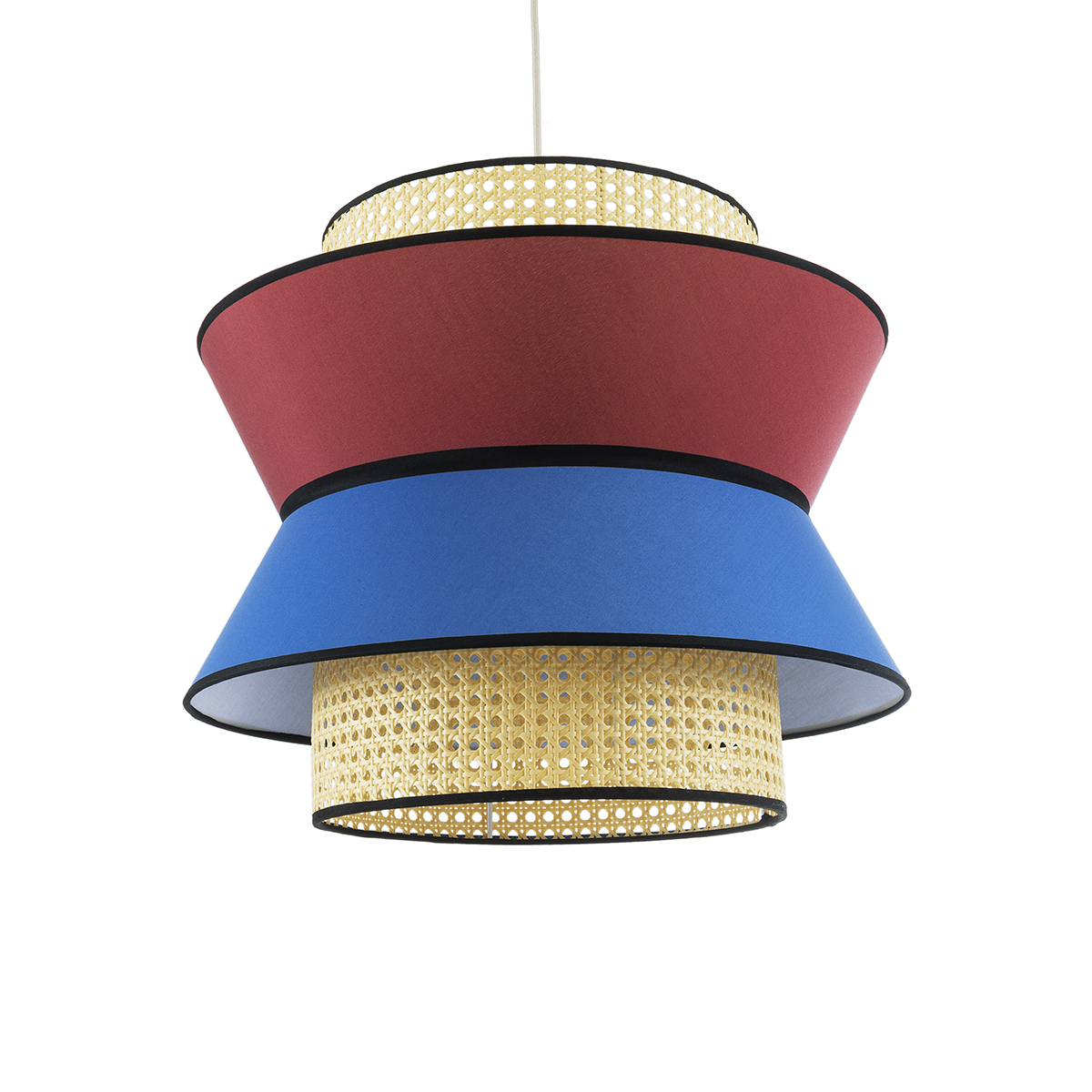 GLOBOSTAR® SAIGE 01919 Boho Κρεμαστό Φωτιστικό Οροφής με Ντουί 1 x E27 AC 220-240V IP20 - Πολύχρωμο - Μ50 x Π50 x Υ43cm - Image 2