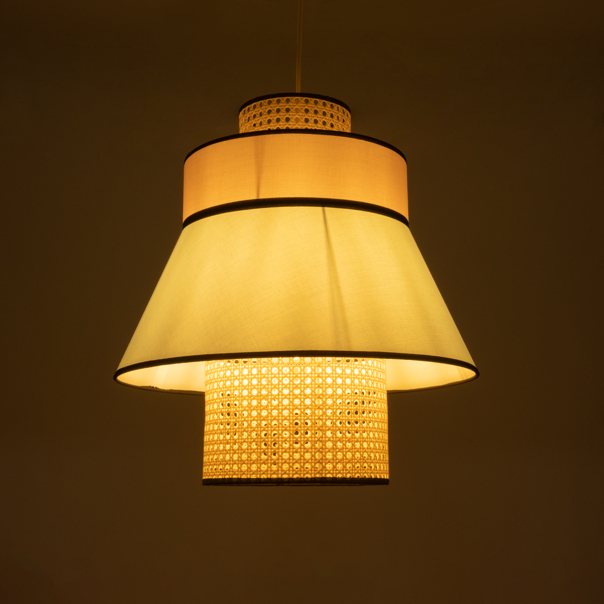 GLOBOSTAR® SAIGE 01920 Boho Κρεμαστό Φωτιστικό Οροφής με Ντουί 1 x E27 AC 220-240V IP20 - Πολύχρωμο - Μ50 x Π50 x Υ54cm - Image 3