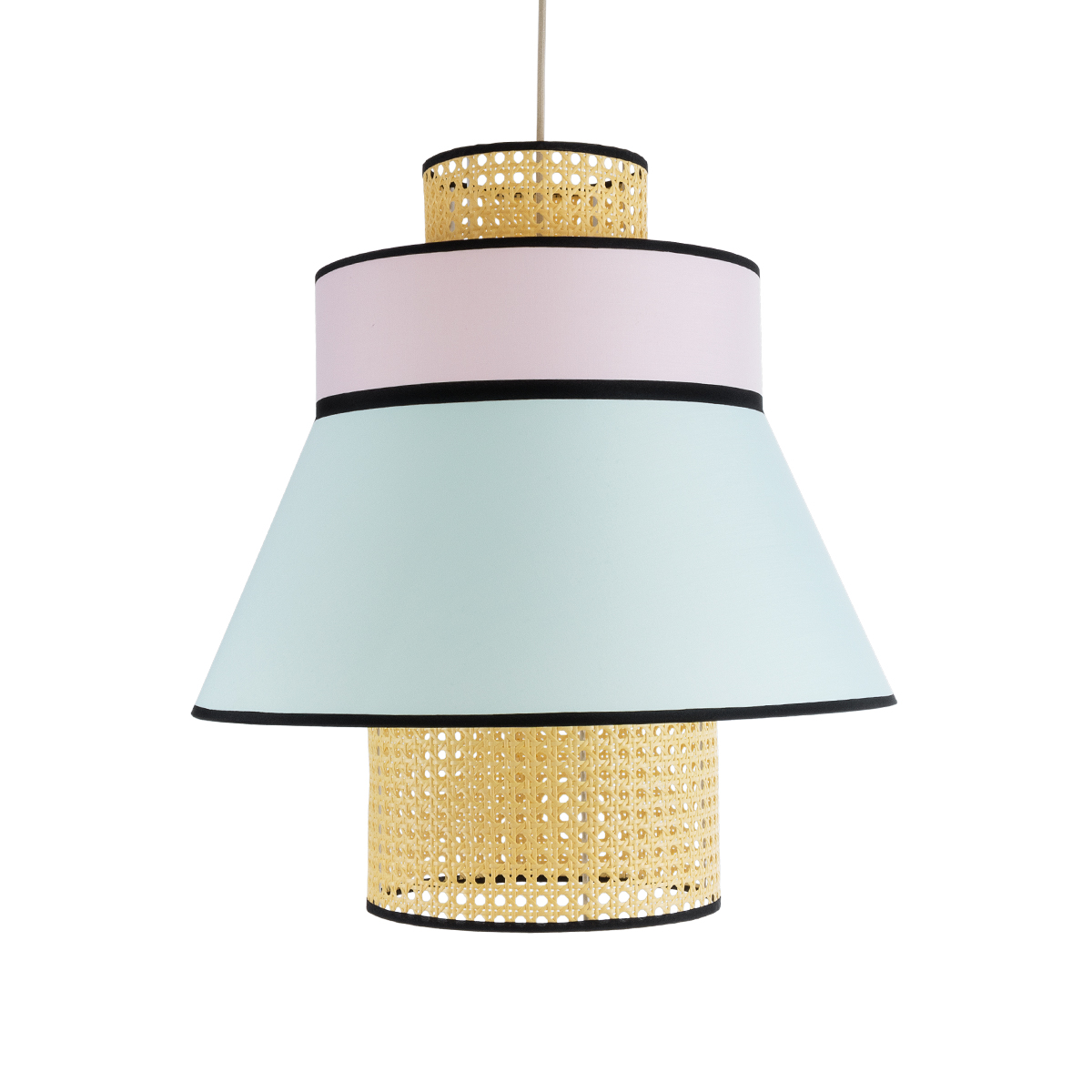 GLOBOSTAR® SAIGE 01920 Boho Κρεμαστό Φωτιστικό Οροφής με Ντουί 1 x E27 AC 220-240V IP20 - Πολύχρωμο - Μ50 x Π50 x Υ54cm - Image 5