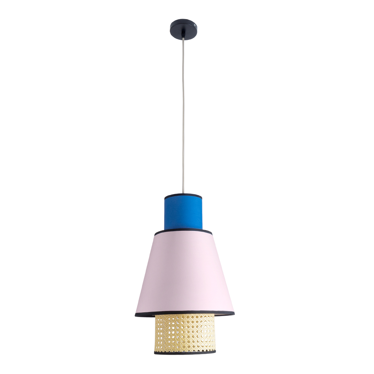 GLOBOSTAR® SAIGE 01921 Boho Κρεμαστό Φωτιστικό Οροφής με Ντουί 1 x E27 AC 220-240V IP20 - Πολύχρωμο - Μ30 x Π30 x Υ48cm - Image 4