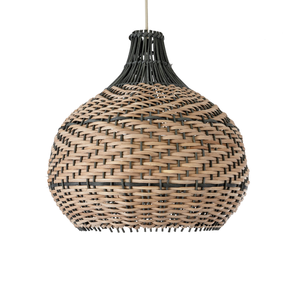 GLOBOSTAR® SEYCHELLES 01948 Boho Κρεμαστό Φωτιστικό Οροφής με Ντουί 1 x E27 AC 220-240V IP20 - Καφέ & Λαδί - Μ40 x Π40 x Υ40cm - Image 5