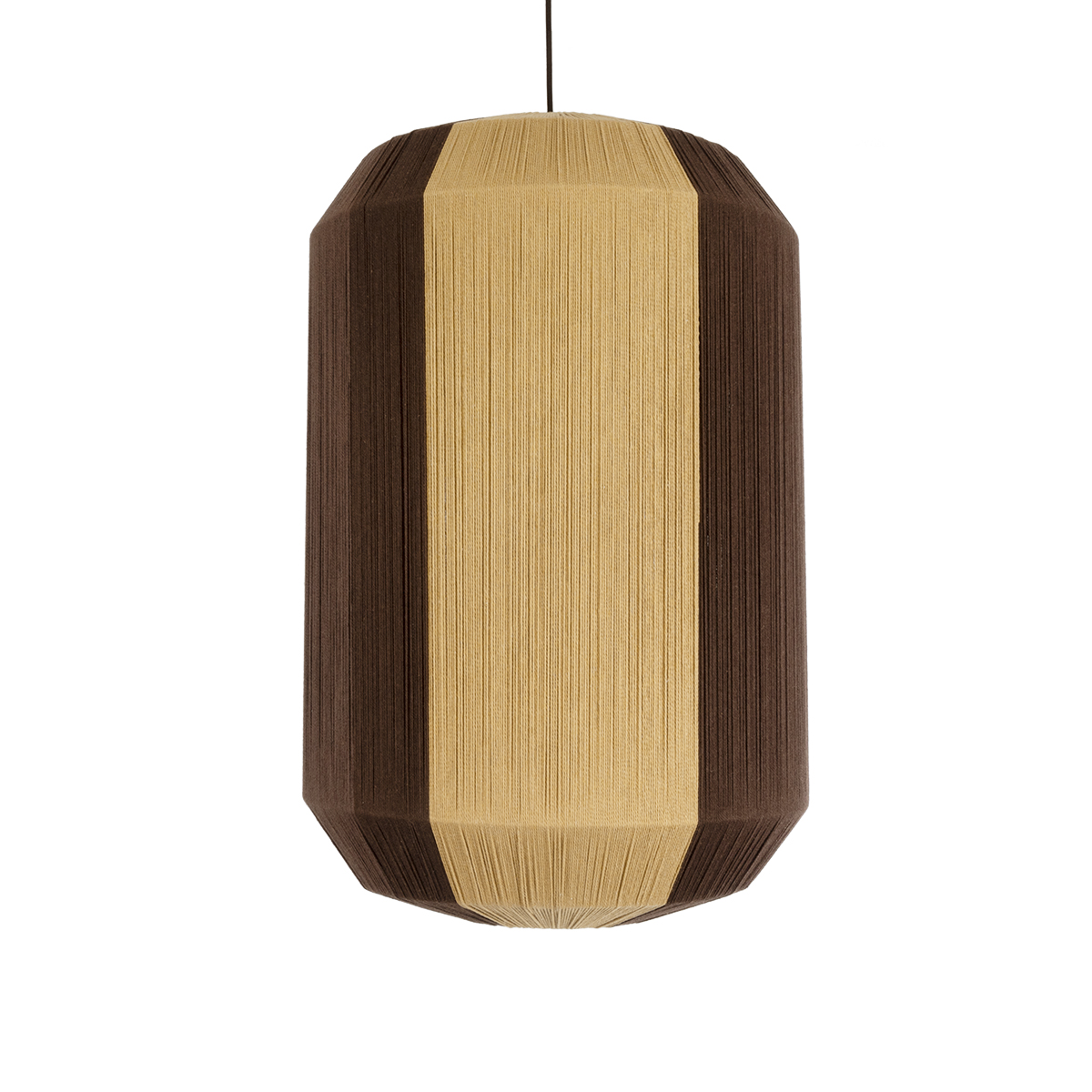 GLOBOSTAR® SALERNO 02076 Boho Κρεμαστό Φωτιστικό Οροφής με Ντουί 1 x E27 AC 220-240V IP20 - Μπεζ & Καφέ - Μ50 x Π50 x Υ80cm - Image 5