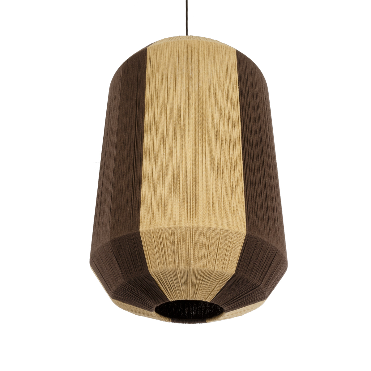 GLOBOSTAR® SALERNO 02076 Boho Κρεμαστό Φωτιστικό Οροφής με Ντουί 1 x E27 AC 220-240V IP20 - Μπεζ & Καφέ - Μ50 x Π50 x Υ80cm - Image 6