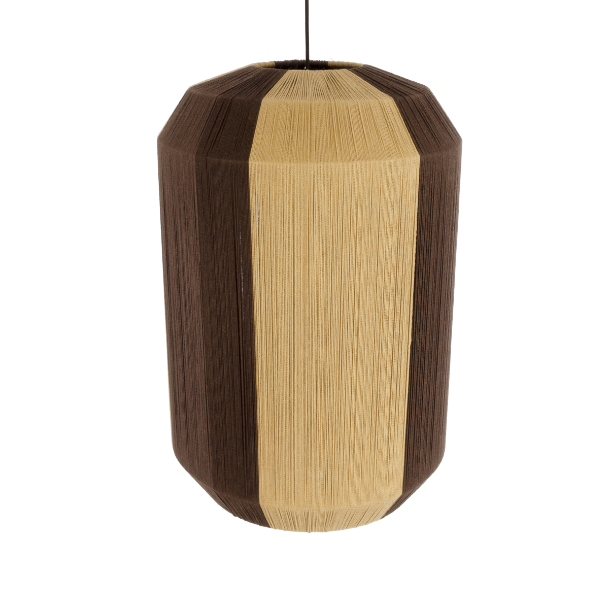 GLOBOSTAR® SALERNO 02076 Boho Κρεμαστό Φωτιστικό Οροφής με Ντουί 1 x E27 AC 220-240V IP20 - Μπεζ & Καφέ - Μ50 x Π50 x Υ80cm - Image 7