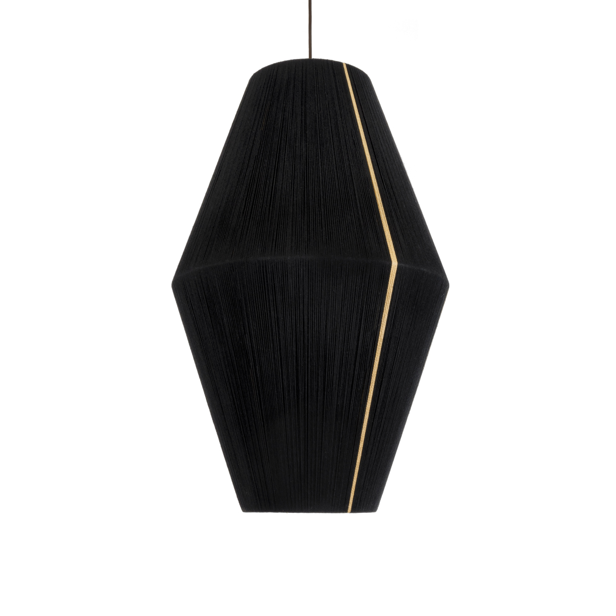 GLOBOSTAR® SALERNO 02078 Boho Κρεμαστό Φωτιστικό Οροφής με Ντουί 1 x E27 AC 220-240V IP20 - Μαύρο & Μπεζ - Μ50 x Π50 x Υ80cm - Image 5