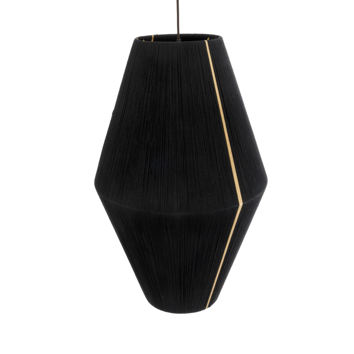 GLOBOSTAR® SALERNO 02078 Boho Κρεμαστό Φωτιστικό Οροφής με Ντουί 1 x E27 AC 220-240V IP20 - Μαύρο & Μπεζ - Μ50 x Π50 x Υ80cm - Image 7