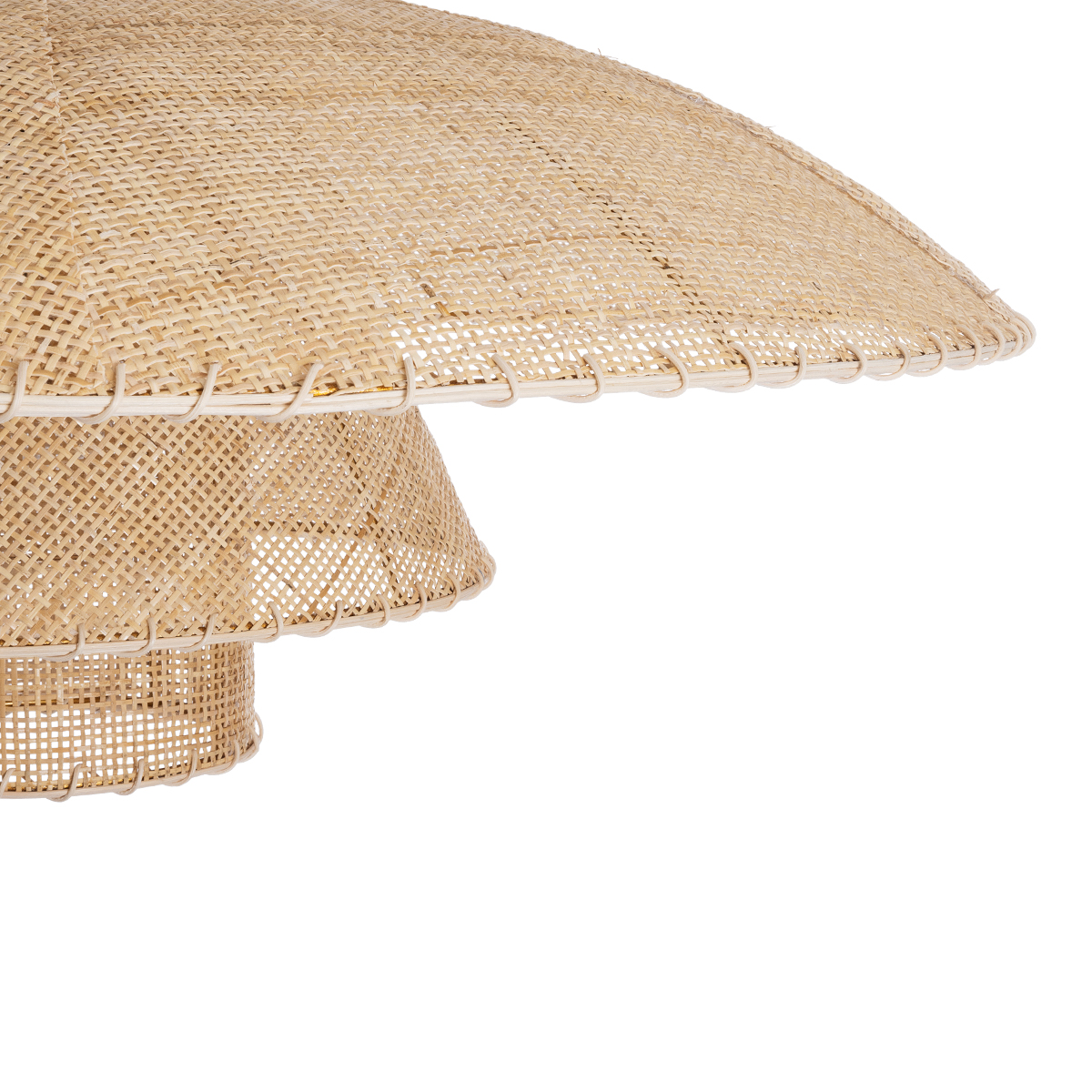 GLOBOSTAR® ZORA 02139 Boho Κρεμαστό Φωτιστικό Οροφής με Ντουί 1 x E27 AC 220-240V IP20 - Μπεζ - Μ80 x Π80 x Υ32cm - Image 8