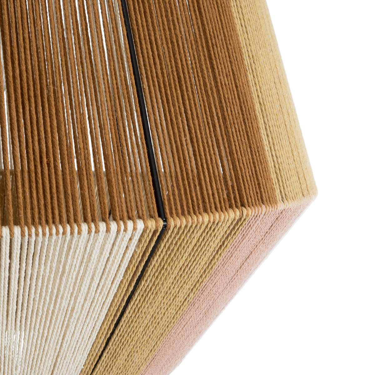 GLOBOSTAR® SALERNO 02187 Boho Κρεμαστό Φωτιστικό Οροφής με Ντουί 1 x E27 AC 220-240V IP20 - Μπεζ & Καφέ - Μ50 x Π50 x Υ50cm - Image 8