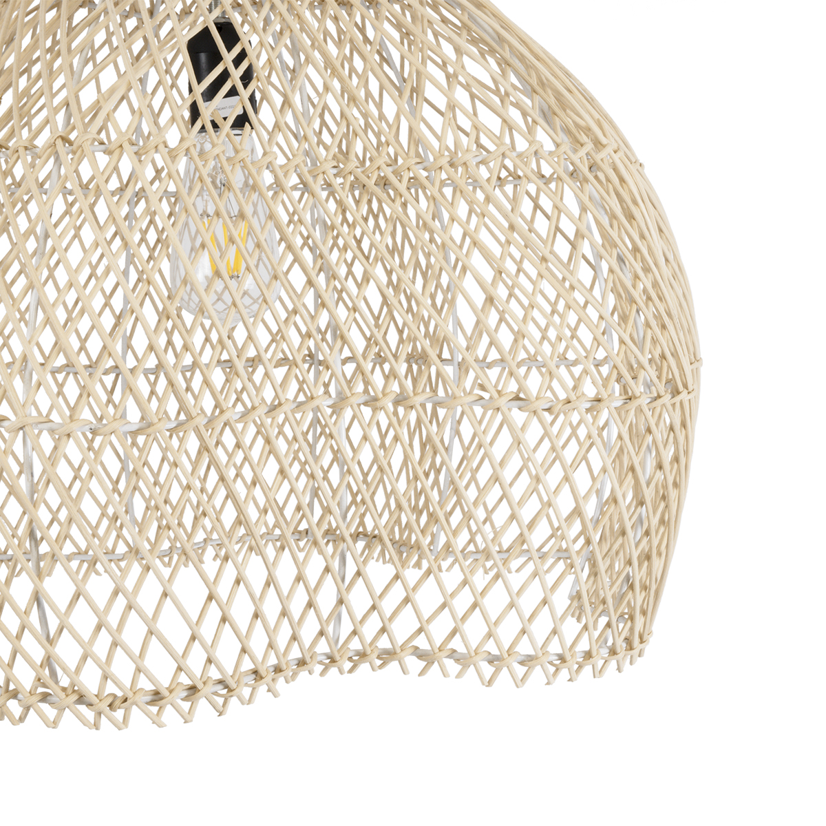 GLOBOSTAR® ADEJE 02210 Boho Κρεμαστό Φωτιστικό Οροφής με Ντουί 1 x E27 AC 220-240V IP20 - Μπεζ - Μ60 x Π60 x Υ60cm - Image 8