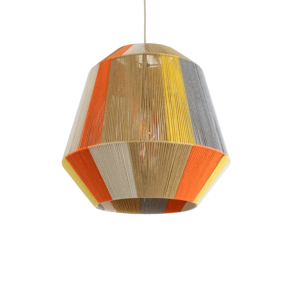 GLOBOSTAR® SALERNO 02289 Boho Κρεμαστό Φωτιστικό Οροφής με Ντουί 1 x E27 AC 220-240V IP20 - Πολύχρωμο - Μ50 x Π50 x Υ50cm - Image 2