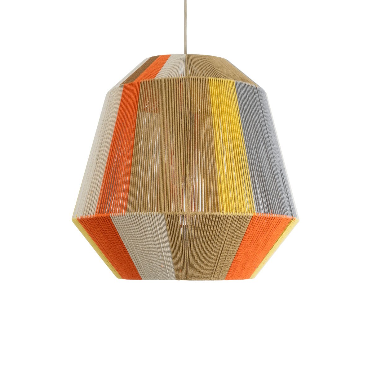 GLOBOSTAR® SALERNO 02289 Boho Κρεμαστό Φωτιστικό Οροφής με Ντουί 1 x E27 AC 220-240V IP20 - Πολύχρωμο - Μ50 x Π50 x Υ50cm - Image 5