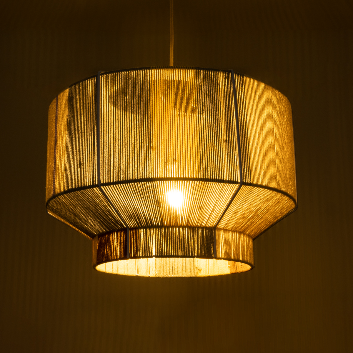 GLOBOSTAR® SALERNO 02290 Boho Κρεμαστό Φωτιστικό Οροφής με Ντουί 1 x E27 AC 220-240V IP20 - Πολύχρωμο - Μ50 x Π50 x Υ35cm - Image 3