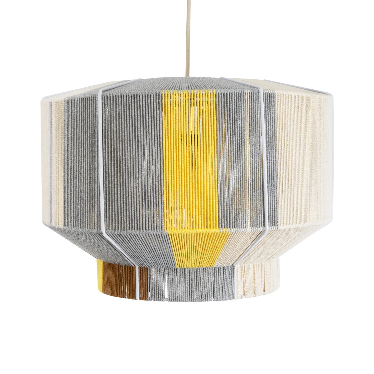 GLOBOSTAR® SALERNO 02290 Boho Κρεμαστό Φωτιστικό Οροφής με Ντουί 1 x E27 AC 220-240V IP20 - Πολύχρωμο - Μ50 x Π50 x Υ35cm - Image 5