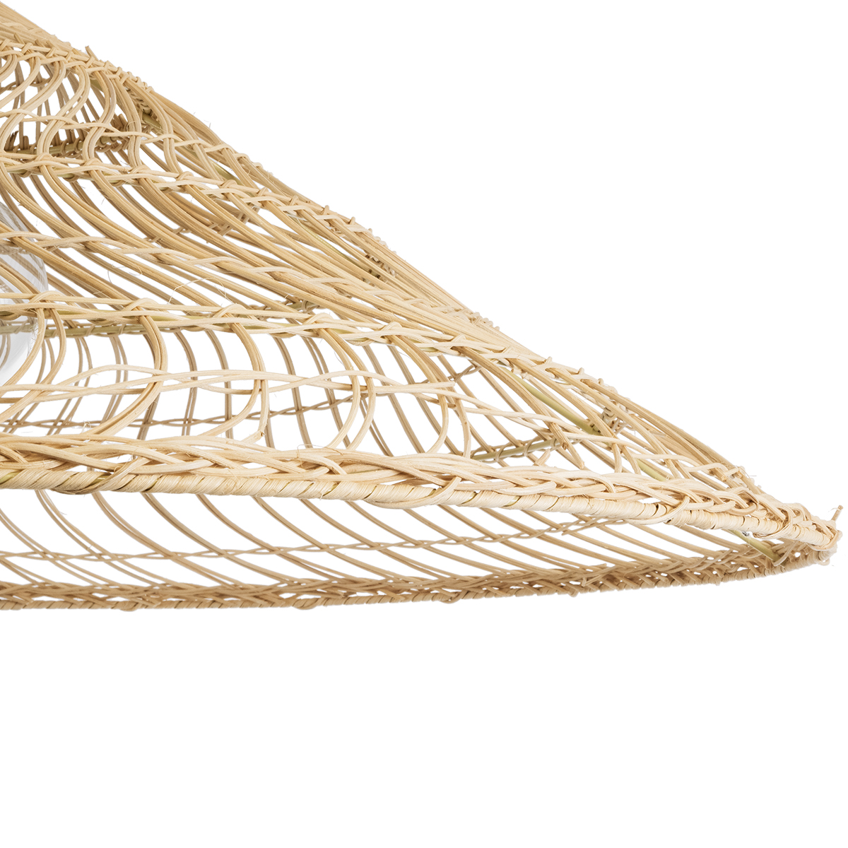 GLOBOSTAR® KAIA 02348 Boho Κρεμαστό Φωτιστικό Οροφής με Ντουί 1 x E27 AC 220-240V IP20 - Μπεζ - Μ100 x Π100 x Υ30cm - Image 8