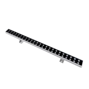 GLOBOSTAR® WASHERMOZA 90163 Μπάρα Φωτισμού Wall Washer LED 48W 4080lm 10-30° DC 24V Αδιάβροχο IP66 Πολύχρωμο RGB Dimmable DMX512 - Bridgelux SMD Chip - Γκρι Ανθρακί - Μ100 x Π8.5 x Υ4cm - 3 Χρόνια Εγγύηση