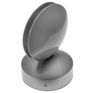 GLOBOSTAR® ZERODA 93066 Μοντέρνο Φωτιστικό Τοίχου - Απλίκα LED 9W 1440lm 1° AC 220-240V IP44 Ψυχρό Λευκό 6000K - CREE XPE Chip & TÜV SÜD Driver - Ασημί - Μ12 x Π11 x Υ17cm - 5 Χρόνια Εγγύηση