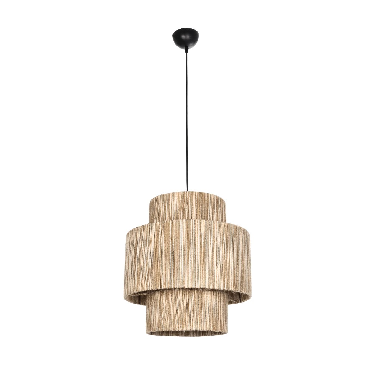 GLOBOSTAR® SALTO 203-0037 Boho Κρεμαστό Φωτιστικό Οροφής με Ντουί 1 x E27 AC 220-240V IP20 - Μπεζ - M40 x Π40 x Υ42cm - Image 4