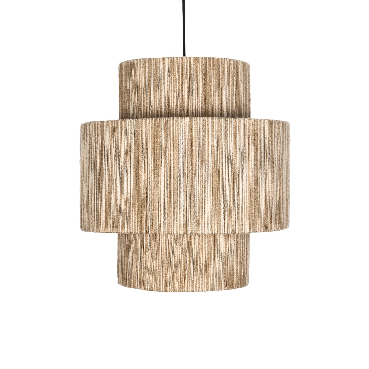 GLOBOSTAR® SALTO 203-0037 Boho Κρεμαστό Φωτιστικό Οροφής με Ντουί 1 x E27 AC 220-240V IP20 - Μπεζ - M40 x Π40 x Υ42cm - Image 5