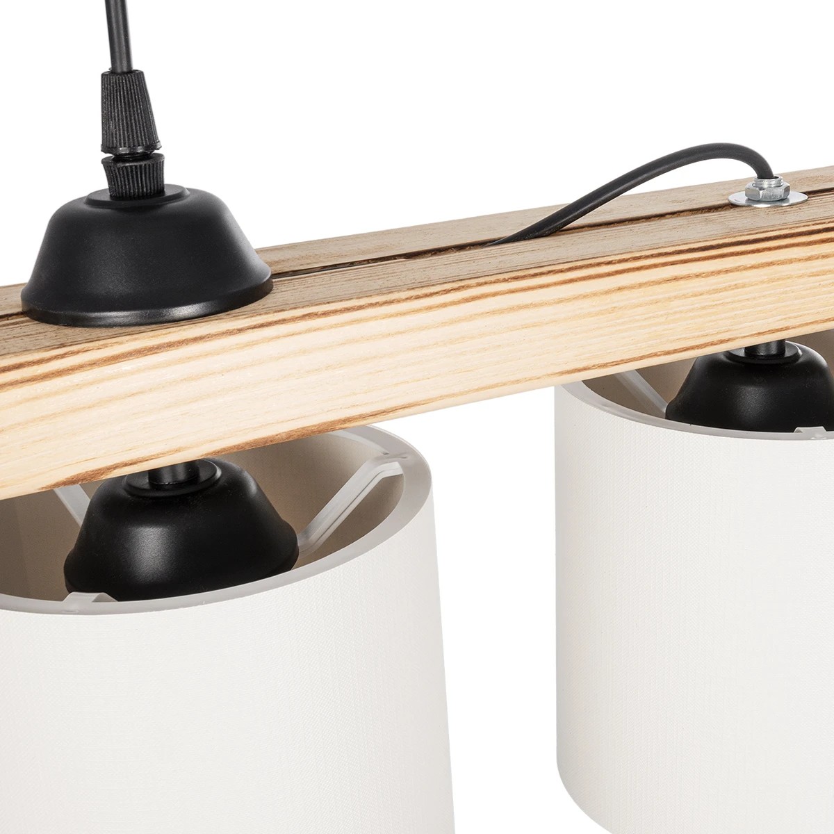 GLOBOSTAR® CUP 203-0054 Vintage Κρεμαστό Φωτιστικό Οροφής με Ντουί 5 x E27 AC 220-240V IP20 - Μπεζ & Λευκό - Μ100 x Π14 x Υ24cm - Image 8