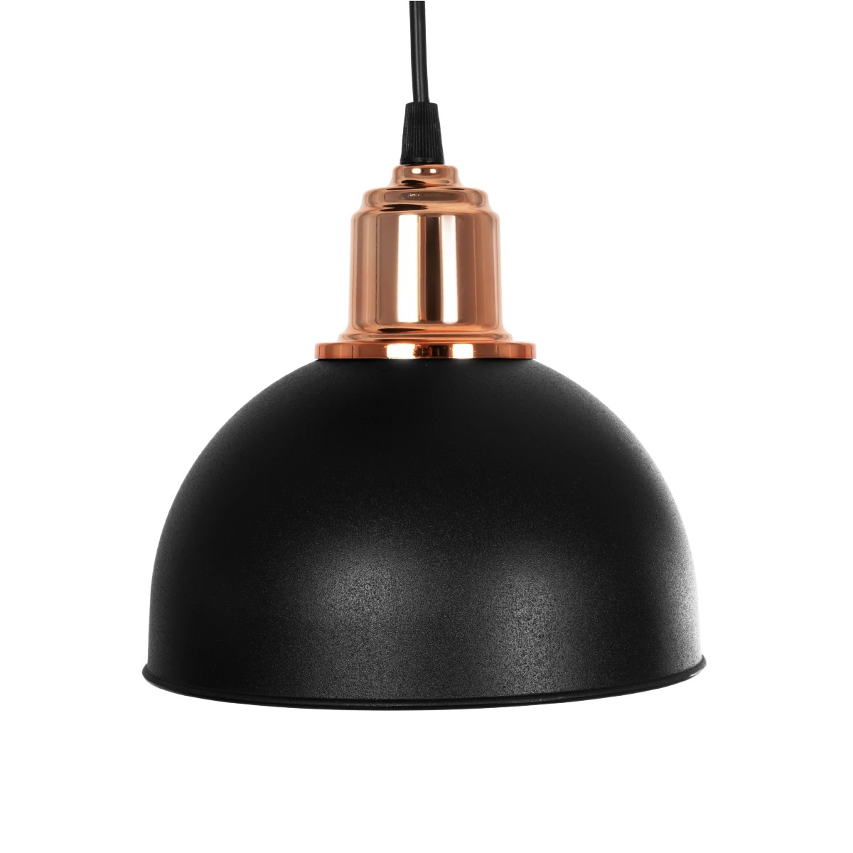 GLOBOSTAR® ΗUT 203-0146 Μοντέρνο Κρεμαστό Φωτιστικό Οροφής με Ντουί 3 x E27 AC 220-240V IP20 - Μάυρο & Χάλκινο - Μ40 x Π40 x Υ40cm - Image 8