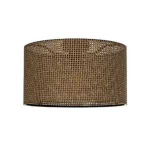 GLOBOSTAR® CILIO 203-0156 Μοντέρνο Φωτιστικό Οροφής με Ντουί 1 x E27 AC 220-240V IP20 - Καφέ - Μ38 x Π38 x Υ23cm