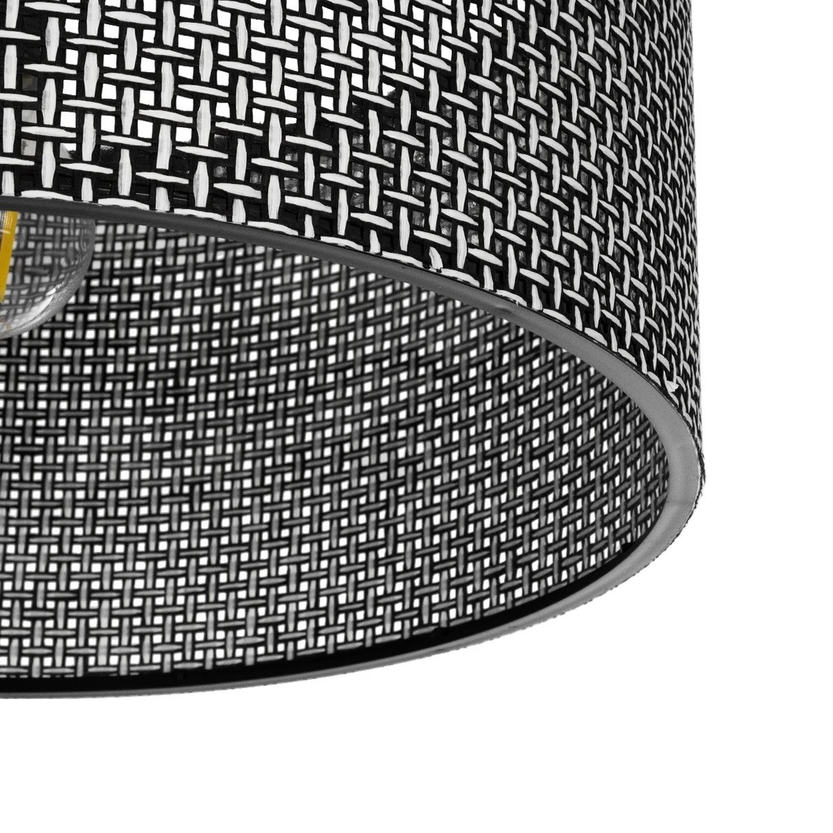 GLOBOSTAR® CILIO 203-0157 Μοντέρνο Φωτιστικό Οροφής με Ντουί 1 x E27 AC 220-240V IP20 - Μαύρο - Μ38 x Π38 x Υ23cm - Image 6