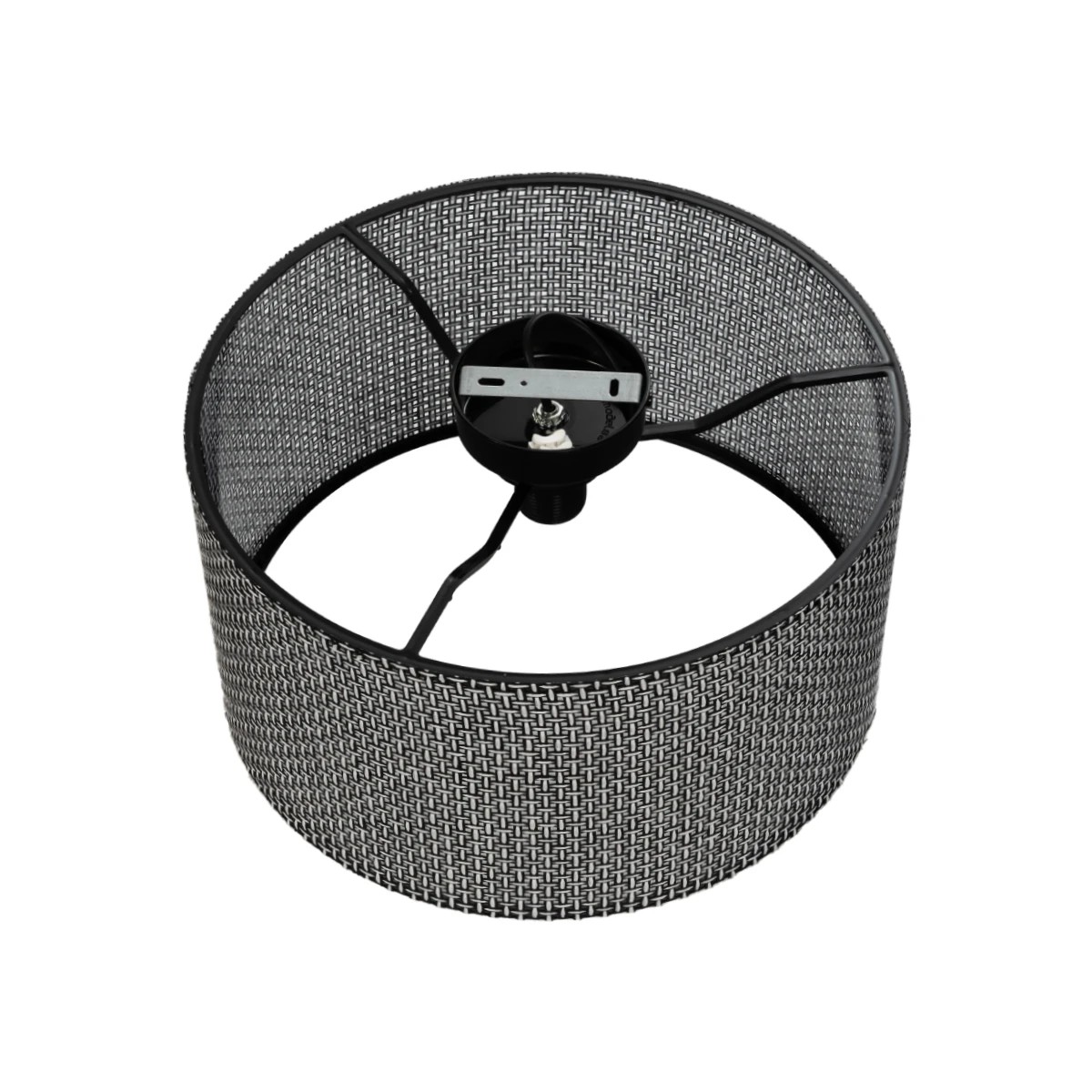 GLOBOSTAR® CILIO 203-0157 Μοντέρνο Φωτιστικό Οροφής με Ντουί 1 x E27 AC 220-240V IP20 - Μαύρο - Μ38 x Π38 x Υ23cm - Image 7