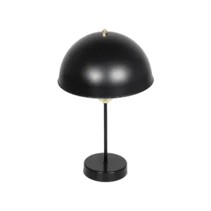 GLOBOSTAR® GAZETA 203-0299 Μοντέρνο Επιτραπέζιο Φωτιστικό Πορτατίφ με Ντουί 1 x E27 AC 220-240V IP20 - Μαύρο & Χρυσό - Μ25 x Π25 x Υ39cm