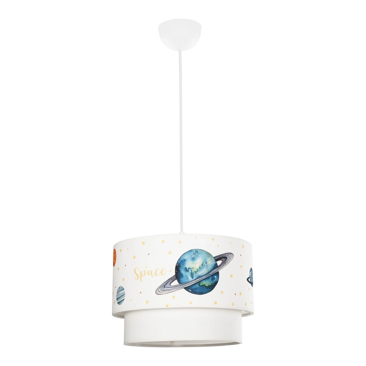 GLOBOSTAR® SATURN 204-0012 Παιδικό Κρεμαστό Φωτιστικό Οροφής με Ντουί 1 x E27 AC 220-240V IP20 - Πολύχρωμο - Μ30 x Π30 x Υ24cm - Image 4