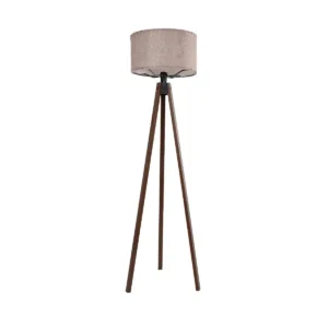 GLOBOSTAR® SAGA 204-0049 Μοντέρνο Επιδαπέδιο Φωτιστικό με Ντουί 1 x E27 AC 220-240V IP20 - Καφέ & Ροζ - Μ38 x Π38 x Υ140cm