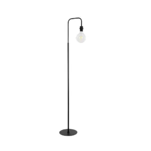 GLOBOSTAR® SNAKE 204-0053 Μοντέρνο Επιδαπέδιο Φωτιστικό με Ντουί 1 x E27 AC 220-240V IP20 - Μαύρο - Μ40 x Π25 x Υ153cm
