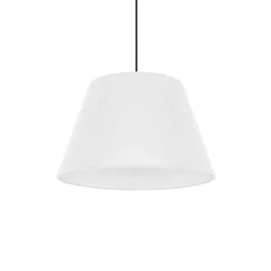 GLOBOSTAR® TRIANGLE 204-0089 Μοντέρνο Κρεμαστό Φωτιστικό Οροφής με Ντουί 1 x E27 AC 220-240V IP20 - Λευκό - Μ35 x Π35 x Υ24cm