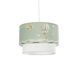 GLOBOSTAR® BALLON 204-0120 Παιδικό Κρεμαστό Φωτιστικό Οροφής με Ντουί 1 x E27 AC 220-240V IP20 - Πολύχρωμο - Μ30 x Π30 x Υ20cm