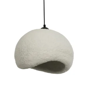 GLOBOSTAR® STONE 204-0124 Μοντέρνο Κρεμαστό Φωτιστικό Οροφής με Ντουί 1 x E27 AC 220-240V IP20 - Γκρι - Μ35 x Π31 x Υ26cm