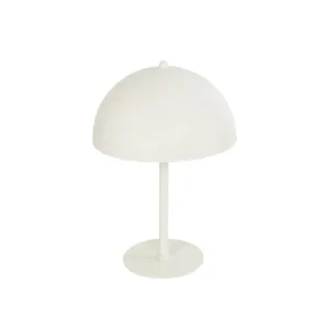 GLOBOSTAR® GASCEIO 204-0140 Μοντέρνο Επιτραπέζιο Φωτιστικό Πορτατίφ με Ντουί 1 x E27 AC 220-240V IP20 - Μπεζ - Μ25 x Π25 x Υ37cm