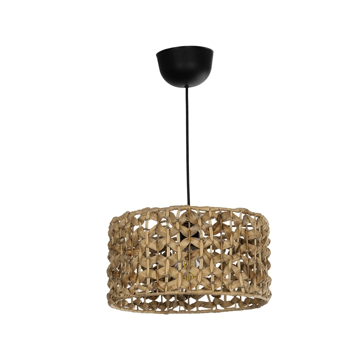 GLOBOSTAR® SAND 204-0160 Boho Κρεμαστό Φωτιστικό Οροφής με Ντουί 1 x E27 AC 220-240V IP20 - Καφέ - Μ30 x Π30 x Υ19cm - Image 4