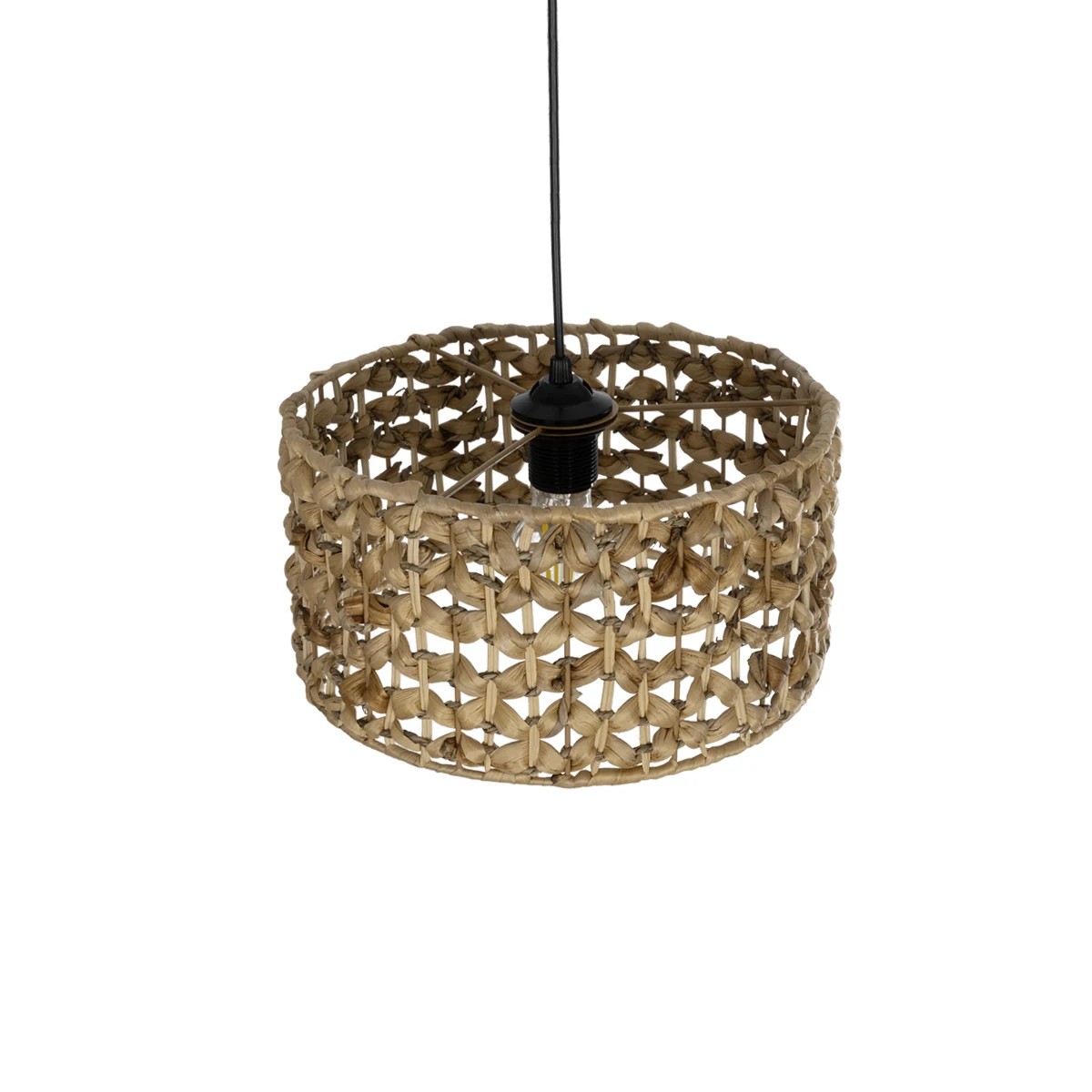 GLOBOSTAR® SAND 204-0160 Boho Κρεμαστό Φωτιστικό Οροφής με Ντουί 1 x E27 AC 220-240V IP20 - Καφέ - Μ30 x Π30 x Υ19cm - Image 7