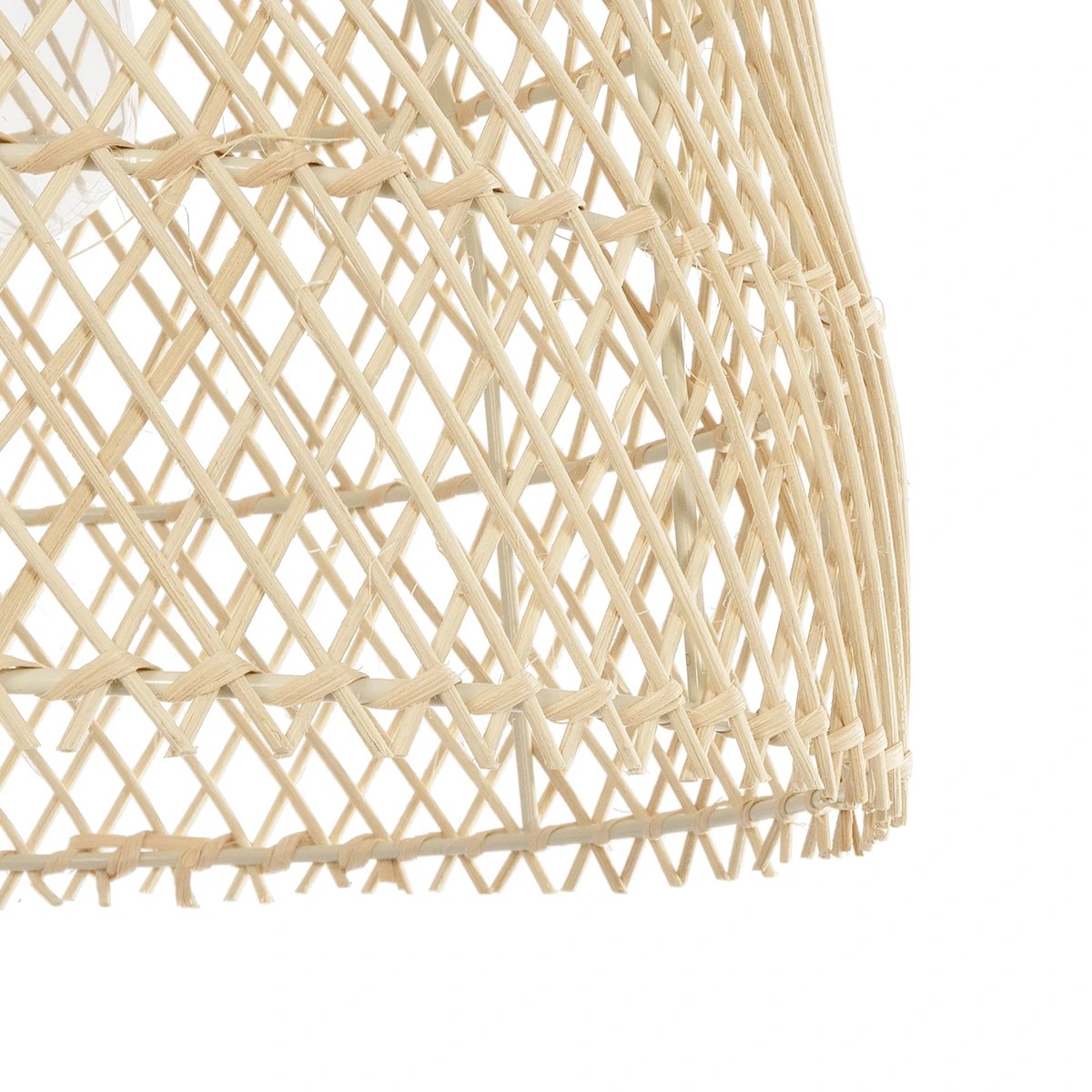 GLOBOSTAR® CESTINO 204-0178 Boho Κρεμαστό Φωτιστικό Οροφής Μονόφωτο 1 x E27 AC 220-240V IP20 Μπεζ - Μ30 x Π30 x Υ25cm - Image 8