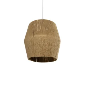 GLOBOSTAR® CONE 205-0058 Boho Κρεμαστό Φωτιστικό Οροφής με Ντουί 1 x E27 AC 220-240V IP20 - Μπεζ - M55 x Π55 x Υ50cm