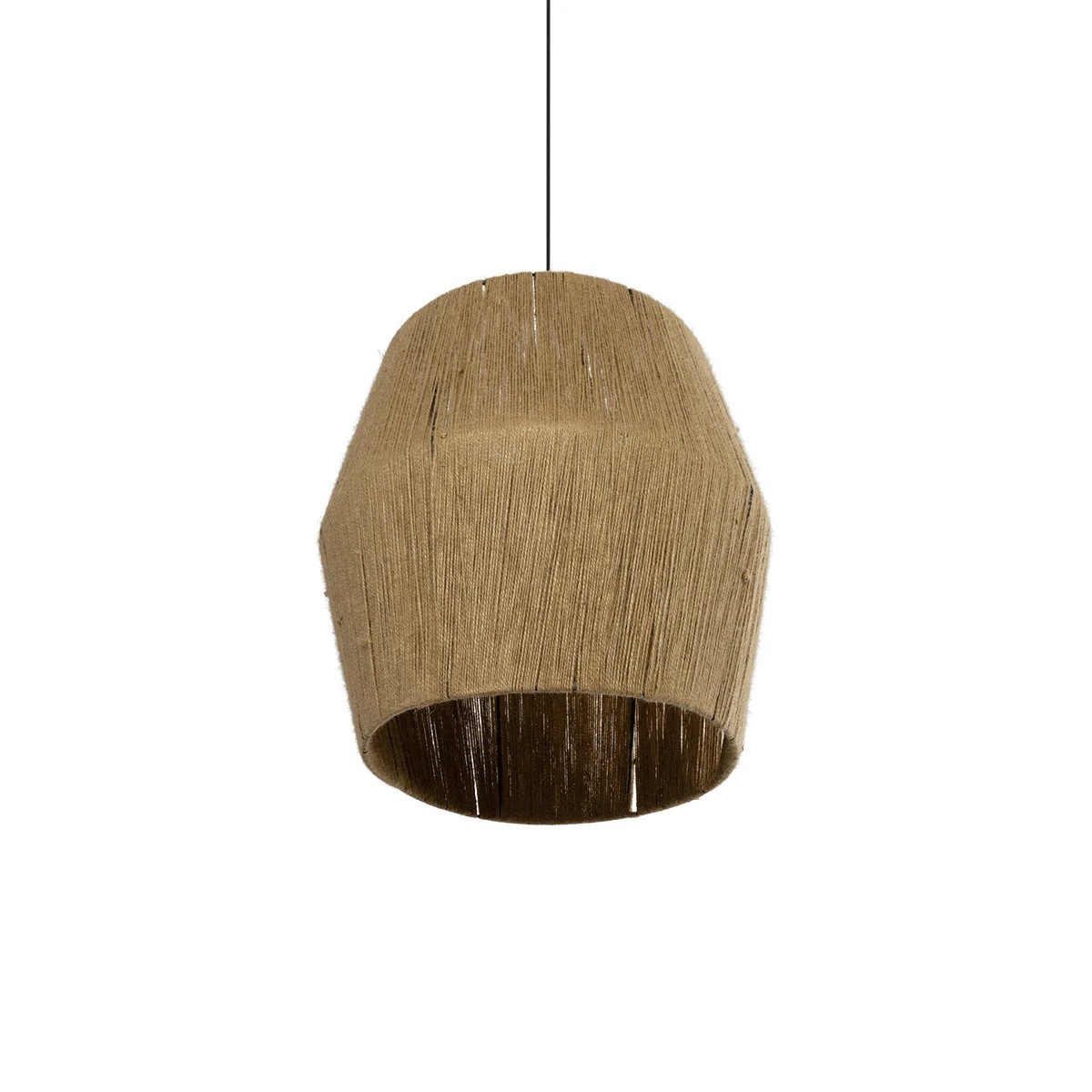 GLOBOSTAR® CONE 205-0058 Boho Κρεμαστό Φωτιστικό Οροφής με Ντουί 1 x E27 AC 220-240V IP20 - Μπεζ - M55 x Π55 x Υ50cm - Image 6